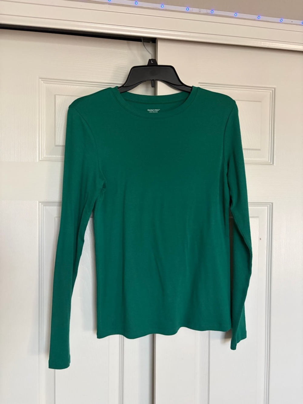 Women’s Crewneck Long Sleeve Tee — Emerald Green